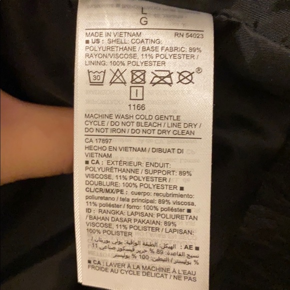 Black Faux Leather Jacket - Picture 3 of 4